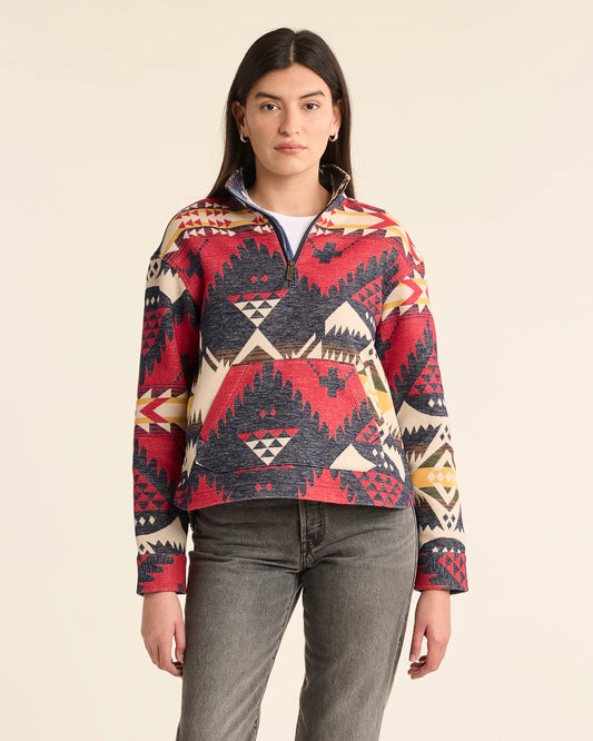 Pendleton Nehalem Double Soft Half-Zip Pullover - Crazy House Western Wear