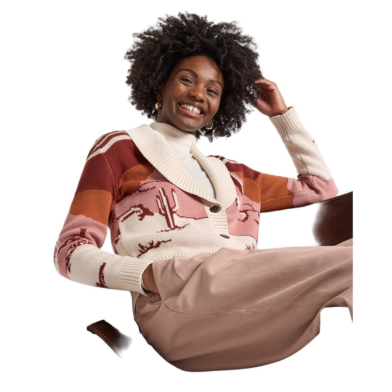 Women's Pendleton Western Scenic Cotton Cardigan TC631-87439