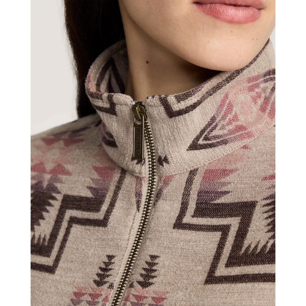 Women's Pendleton Harding Cotton Chamois Half-zip Pullover TM635-69979