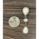 Women's Isac White Turquoise Post Earrings 722146