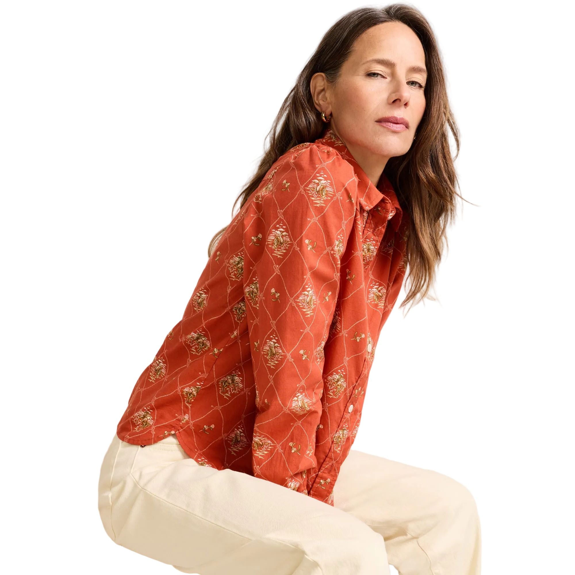 Women's Pendleton Cowgirl Lattice Winona Puff Sleeve Shirt TM661-84010