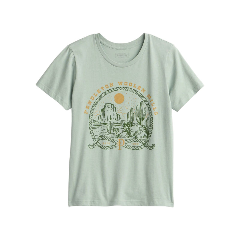 Women's Pendleton Seafoam Western Oasis Graphic T-shirt TB436-87559