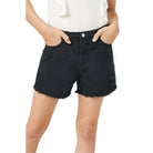 Girls Hayden Stonewash Distressed Denim Shorts GJ3329 - Crazy House Western Wear