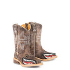 Boy's Tin Haul Sharky with Man Eater Sole Western Boot 