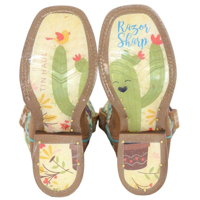 Girl's Tin Haul Sparkle Cactus Razor Sharp Sole Boot 14-018-0077-0894