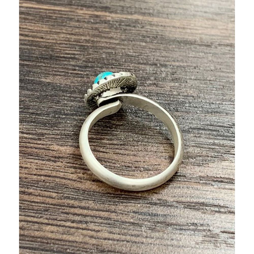 Women's Isac 6mm Turquoise, Brass Adjustable Ring 750364-1