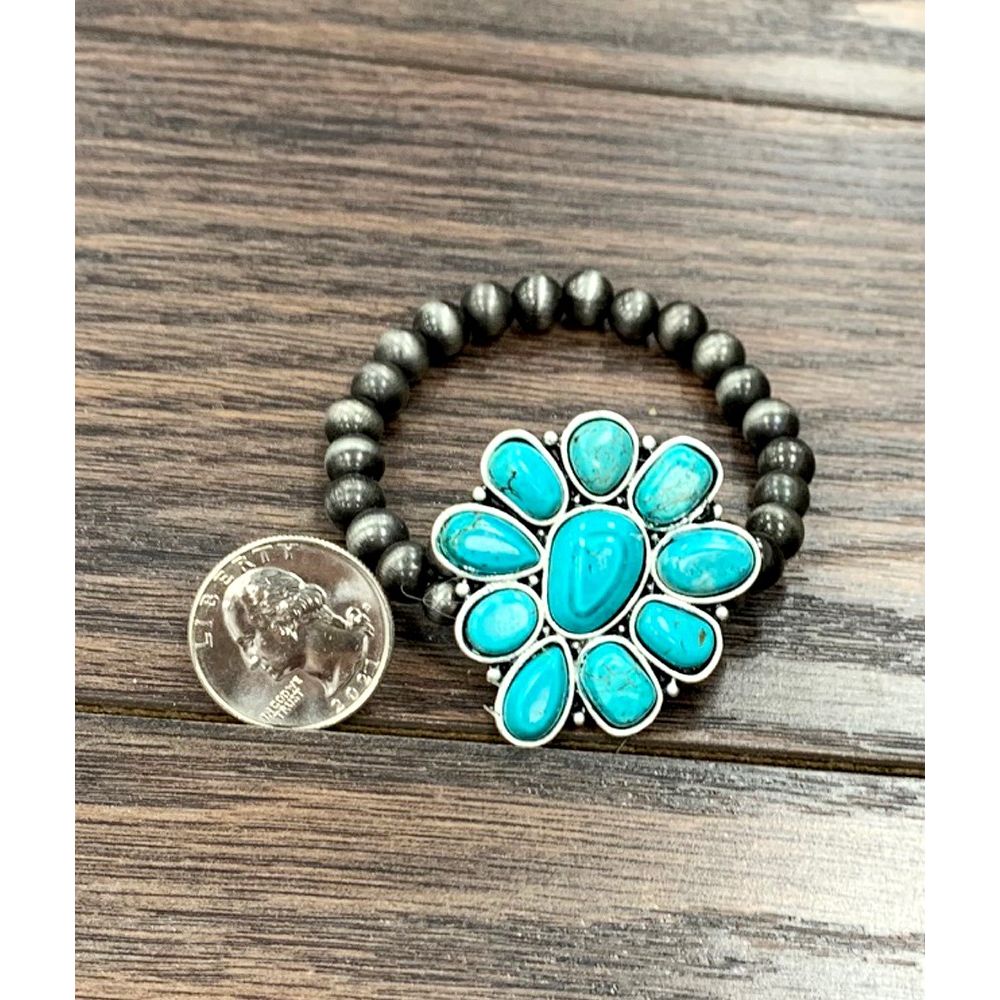 Women's Isac 6mm Navajo Pearl Stretch Bracelet 711187