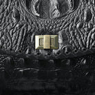 Women's American Darling Black Crocodile Embossed Leather Crossbody ADBG1526