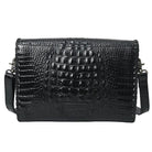 Women's American Darling Black Crocodile Embossed Leather Crossbody ADBG1526