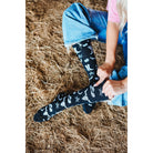 Women's Lucky Chuck Get Western Black And White Performance Boot Socks LC12-12148