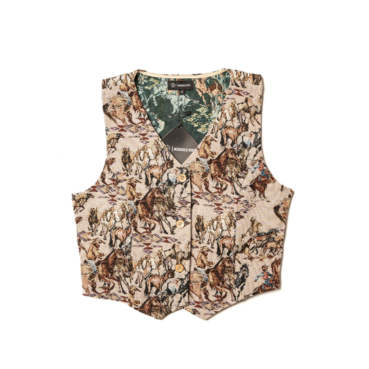 Women's Cowboy Scene Vest
