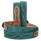 Women's American Darling Green Suede Western Belt ADBLF333