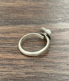 Women's Isac 6mm White Turquoise, Brass Adjustable Ring 750400-1