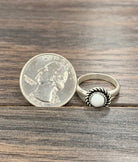 Women's Isac 6mm White Turquoise, Brass Adjustable Ring 750400-1