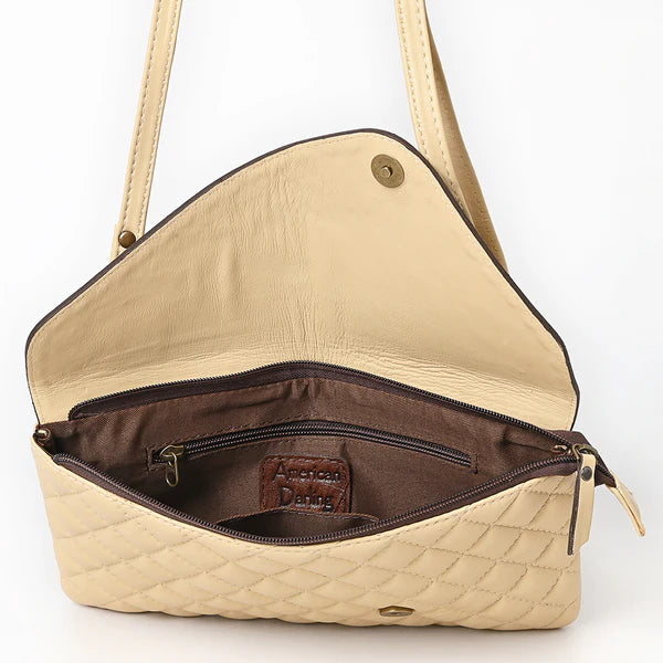 Women's American Darling Quilted and Tooled Leather Crossbody Bag ADBG1672A