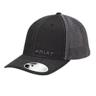 Men's Ariat Black Mesh Cap with Stitching 1597501