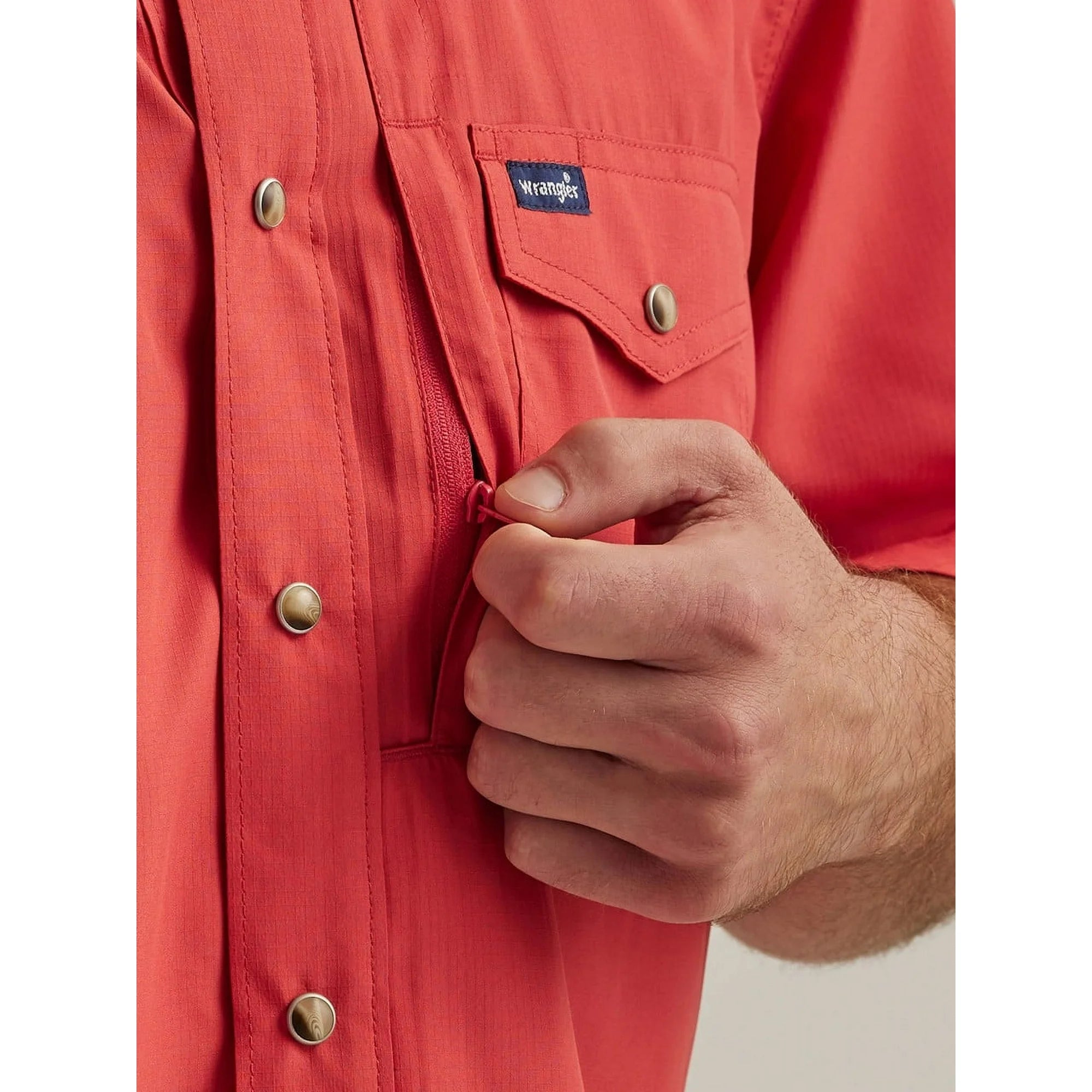 Men's Wrangler® Performance Short Sleeve Shirt - Classic Fit 112344571 - Crazy House Western Wear