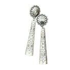 Women's Isac 3.4" Long Aztec Brass Post Earrings