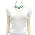 Women's  Isac 15" Long Handmade Navajo Turquoise Necklace