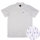 Men's SanJac Short Sleeve Lone Star Bloom Performance Pearl Snap Shirt COA-SS-BLBON