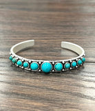 Isac Women's Western Turquoise Cuff Bracelet 