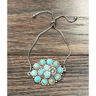 Women's Isac Western Turquoise Adjustable Bracelet 711291