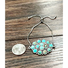 Women's Isac Western Turquoise Adjustable Bracelet 711291
