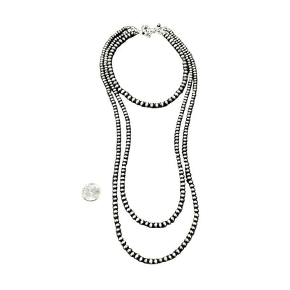 Women's Isac 34" Extra-Long Handmade Navajo Bead Necklace 