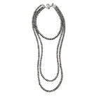 Women's Isac 34" Extra-Long Handmade Navajo Bead Necklace 