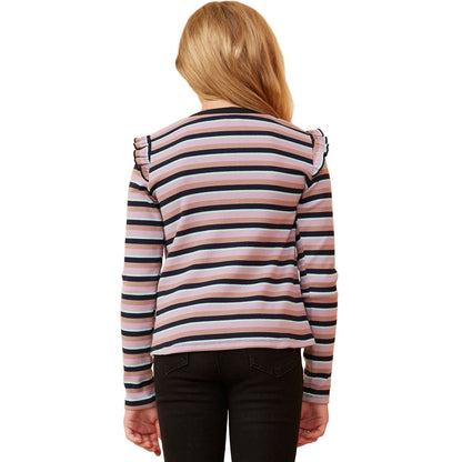 Girls Striped Knit Top GK1436