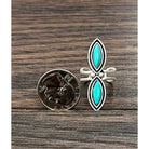 Women's Isac 1.7" Turquoise Adjustable Ring 750457