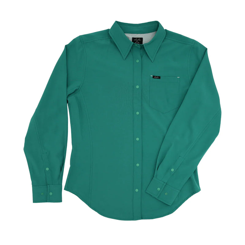Women's SanJac Teal Long Sleeve Performance Shirt
