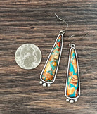 Isac Women's big 2" Western Gemstone Earrings 