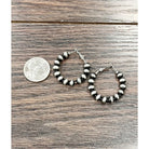 Women's Isac 1" 6mm Western Bead Hoop Earrings 724502