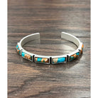 Women's Isac Navajo-Inspired Bar Gemstone Cuff Bracelet 711387