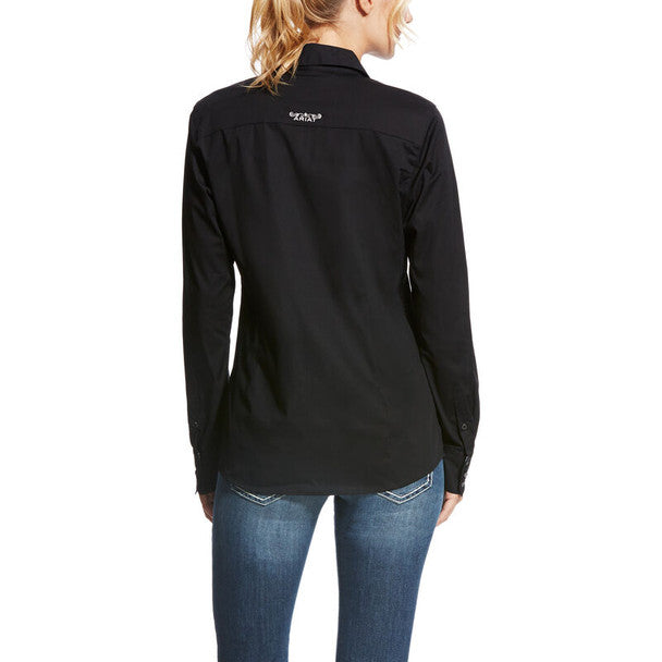 Women's Ariat Black Kirby Shirt 10022056-001 - Crazy House Western Wear