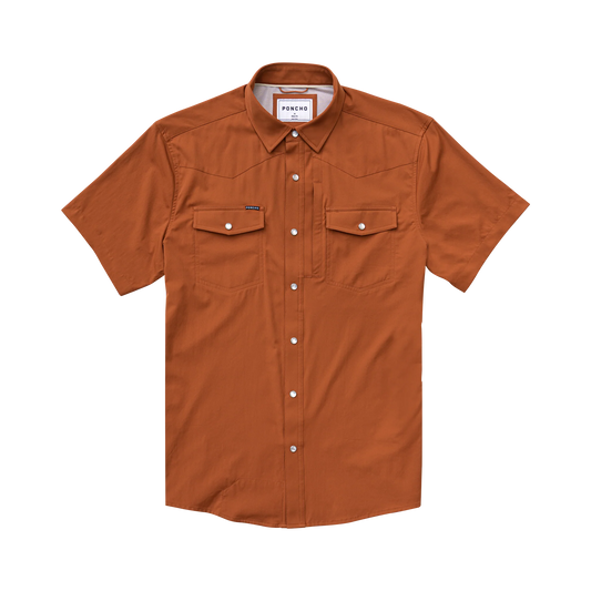 Men's Poncho "The 1969" Short Sleeve Pearl Snap Shirt