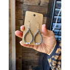 Bijoux Fab Smaller Sterling Saucer Silver Pearls with Pink Conch EAR-STE-105-SAU