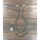Isac Trading Womens 24" Western Bead 2-Strand Necklace