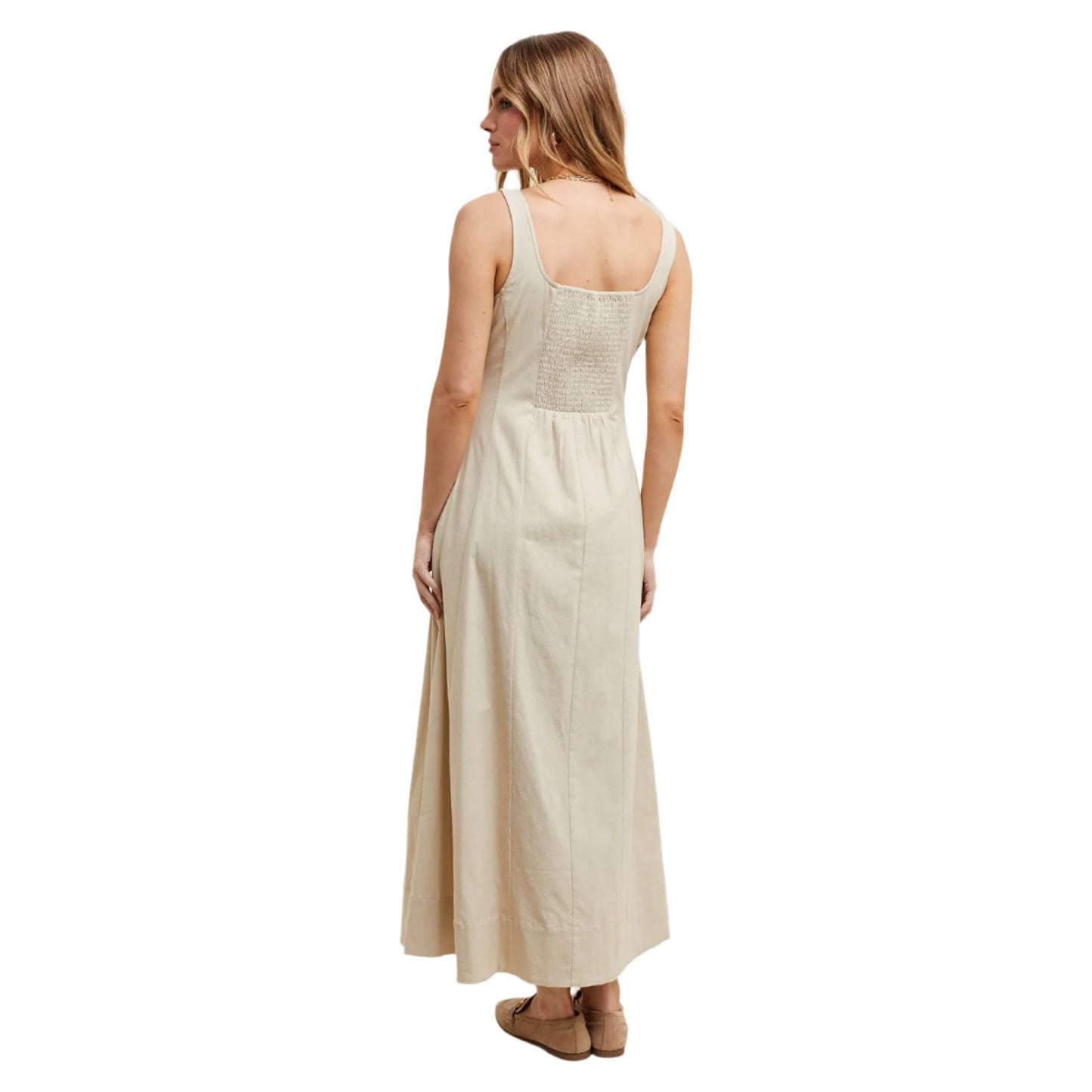 Women's Cotton A-line Midi Dress WL25-10203