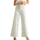 Women's Miou Mouse Floral Print Pants P4663ST - Crazy House Western Wear
