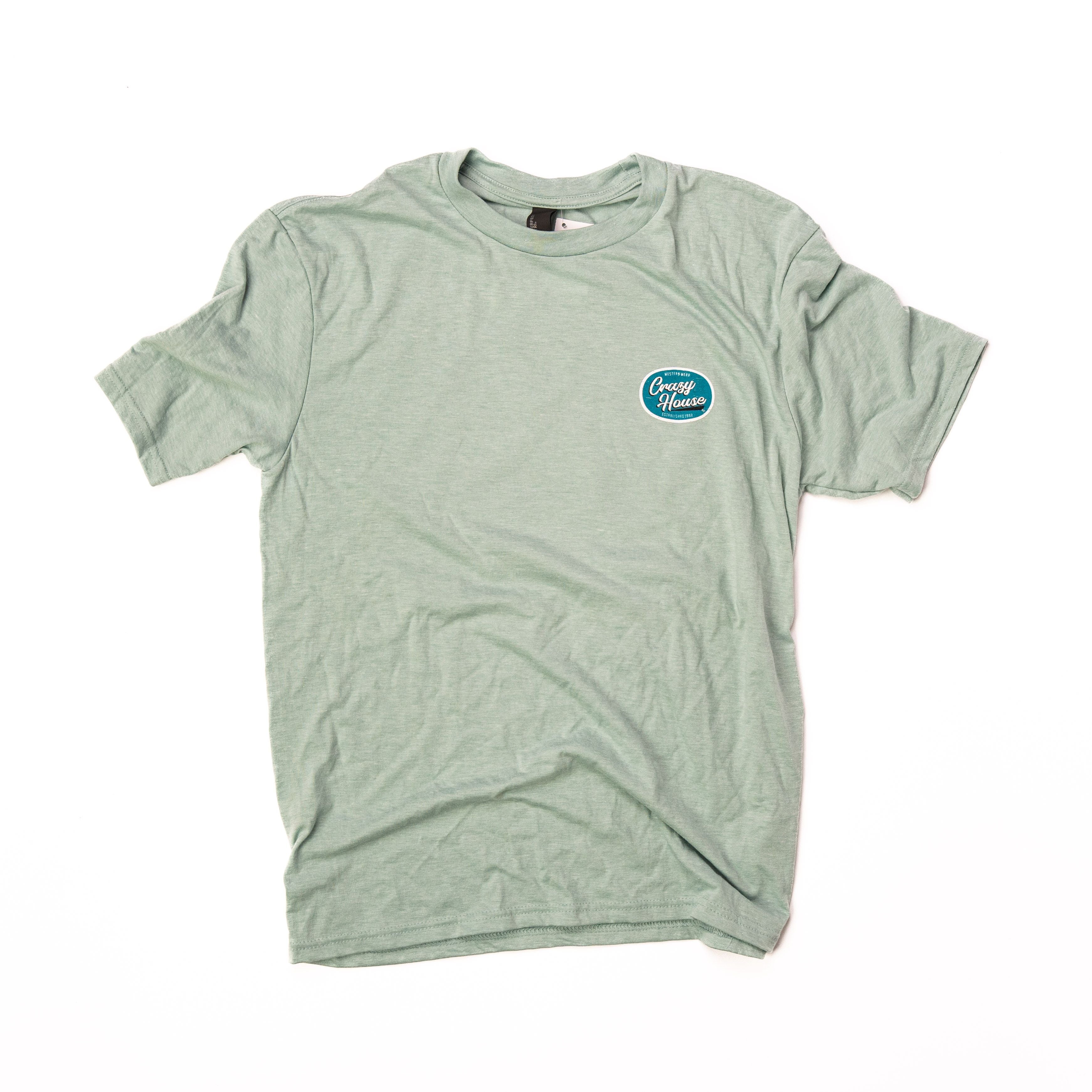Teal Crazy House Specialty T-Shirt - Crazy House Western Wear