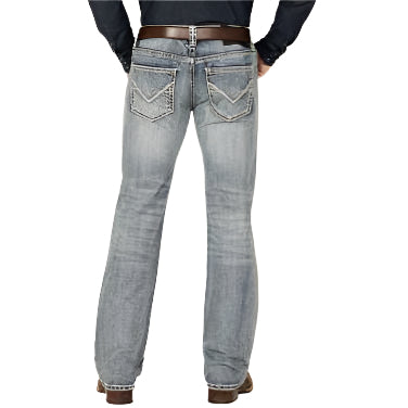 Men's Rock and Roll Regular Fit Stackable Boot Cut Jeans BMSPD03658 - Crazy House Western Wear