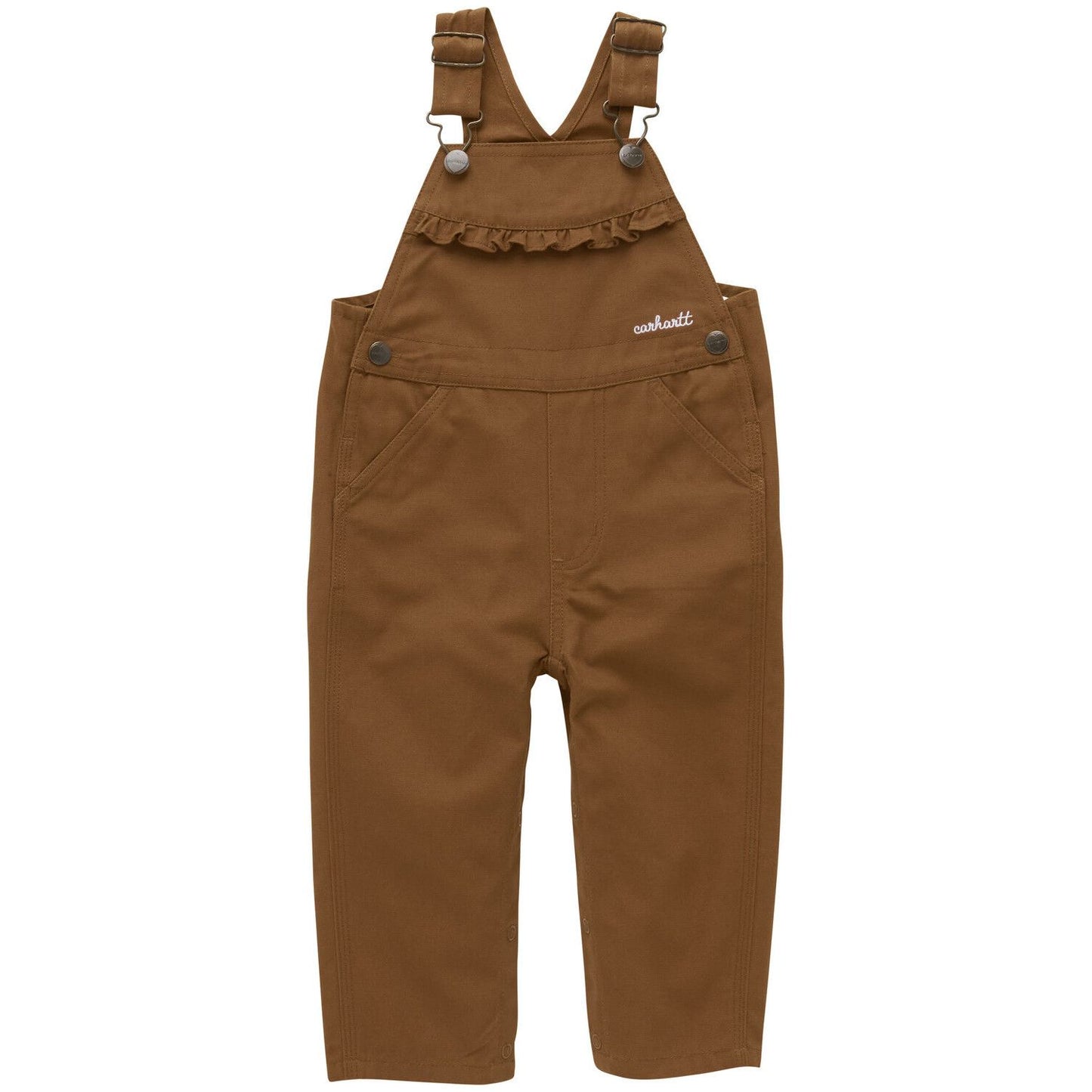 Girl's Carhartt Ruffle Print Overalls CM9757-D15