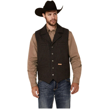 Powder River Outfitters Montana Striped Wool Vest - Crazy House Western Wear