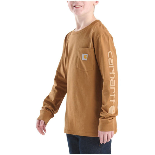 Boy's Carhartt Long Sleeve Graphic Pocket T-shirt CA6746-D15