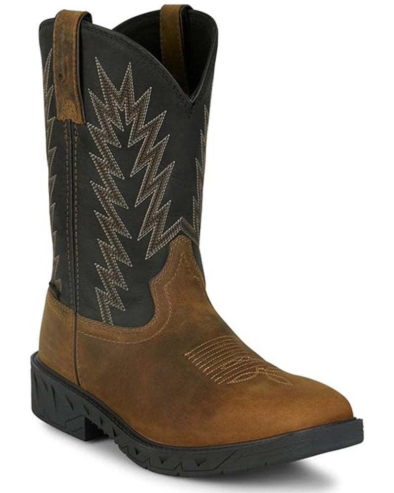 Men's Justin Taskmaker Pull-on Steel Toe Work Boots PD4073