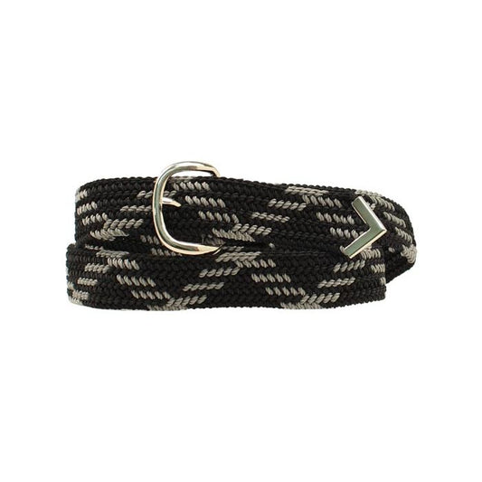 Men's M&F Western Braided Black Belt