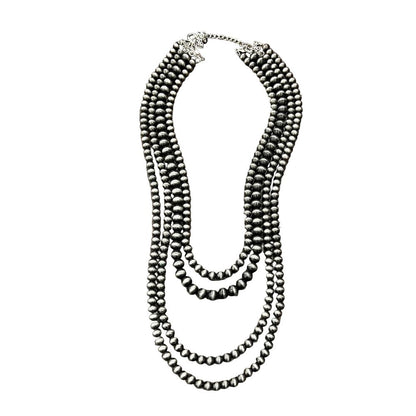 Women's Isac 32" Long Handmade Navajo Bead Necklace