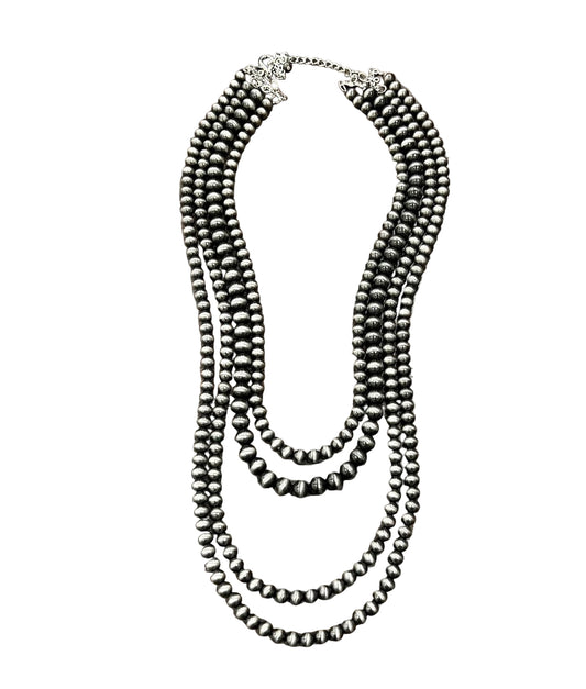 Women's Isac 32" Long Handmade Navajo Bead Necklace